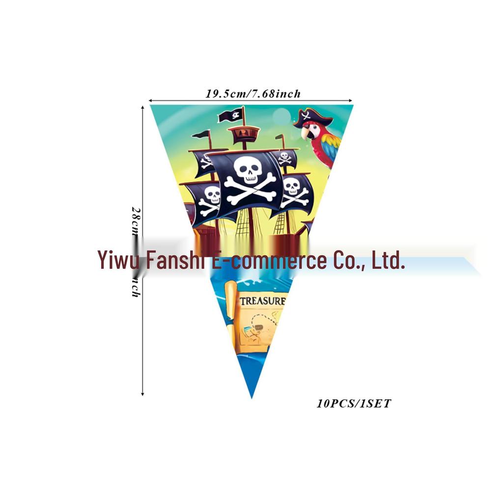 Pirate Ship Birthday Party Supplies Set: Plates, Cups, Napkins, Cutlery, Decorations for Boys