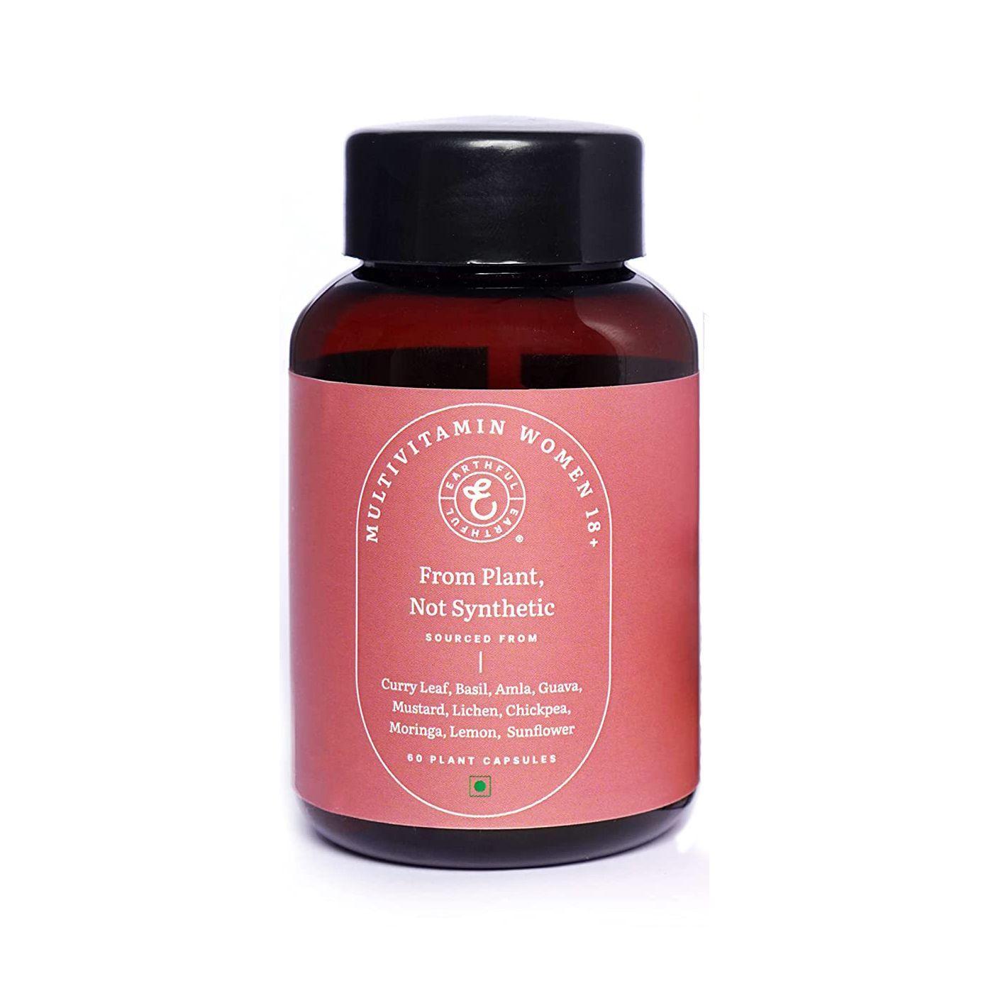 

Мультивітаміни для жінок 18+ (60 кап, 403 мг), Multivitamin Women 18+, EARTHFUL