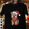Yorkshire Terrier Dog Christmas Tree Lights S To 5XL T-shirt