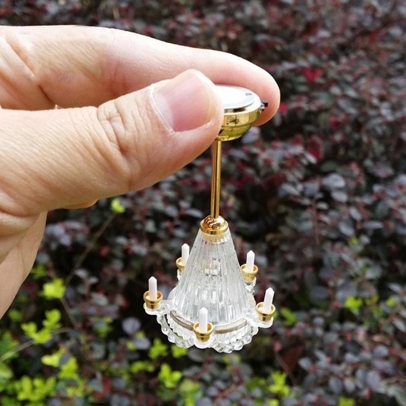 Furniture Miniature Ceiling Light Girls Decorative Ornaments Toy Miniature Light Portable Relieve Boredom Dollhouse Toys