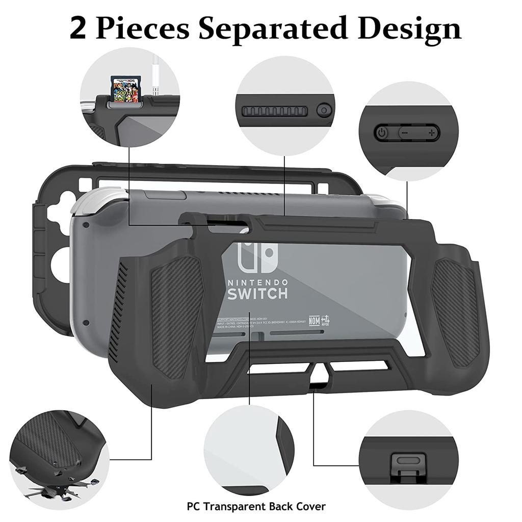 Protective Case for Nintendo Switch Lite, TPU Shock-Absorption and Anti-Scratch for Nintendo Switch Lite