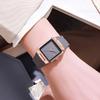 Orologio Personalità Quadrante Grande Semplice Retrò Temperamento Quadrato Uomo e Donna Coppia Orologio Tendenza Nicchia Silicone