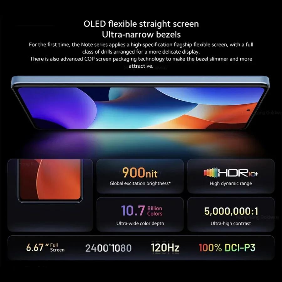 Global Rom Xiaomi Redmi Note 12 Pro+ 5G NFC 120W Charge 5000mAh 200MP Triple Rear 6.67''OLED Flexible DotDisplay 5G Smartphone