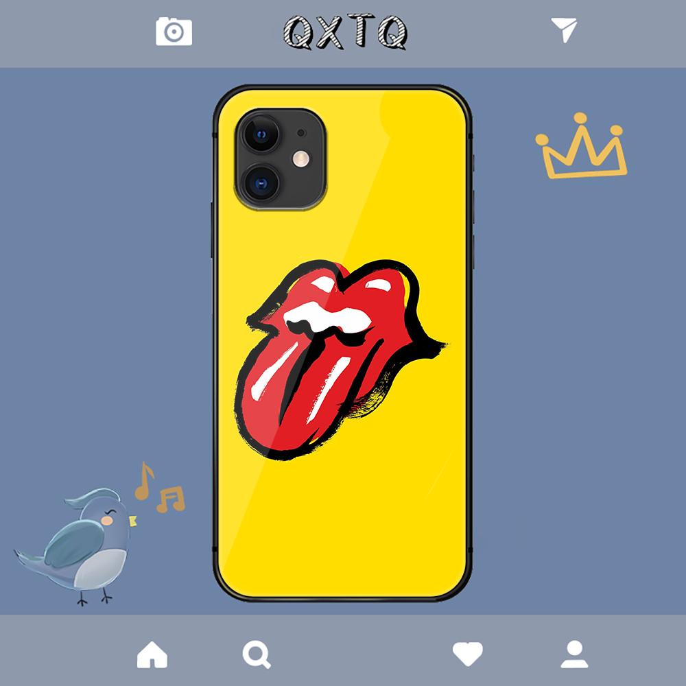 Stones Tongue Rolling Rock Band Capa Para iPhone Samsung Galaxy Redmi Note S 17 16 15 14 13 20 24 25 54 Pro Max Ultra Fe Capa de Vidro Temperado