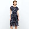 JESSIE Elegant Printed Short Sleeve Slim Dress