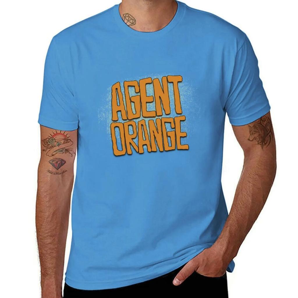 Agent Orange TShirt anime Aesthetic clothing men graphic t shirts 2025 new model