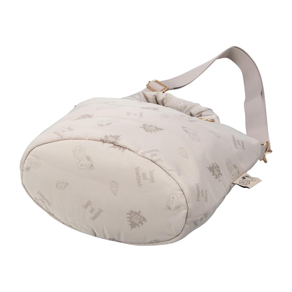 Snoopy 2-Way Tote Bag 6100 PN181. Ivory Down