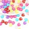 60Pcs Acrylic Embossed Printing Love Beads For DIY Necklace Bracelet Earrings Jewelry Making Craft Accessories