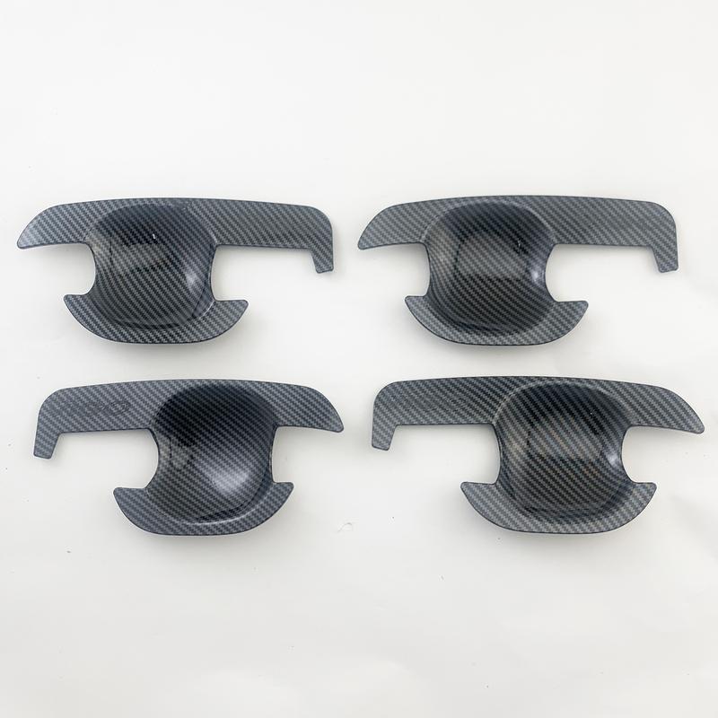 For Toyota Hilux Vigo 2005 2009 2010 2012 2014 Car ABS Chrome Carbon Accessories Plated Door Handle Bowl Cover Trim Paste Style