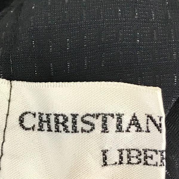 CHRISTIAN AUJARD Velour Shirt Jacket Shoulder Pads Women L Black(USED)