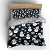 Snowman and Snowflake Pattern Bedding Duvet Cover Set Duvet Cover Pillowcases  (1*Duvet Cover 2*Pillowcases, without duvet insert)