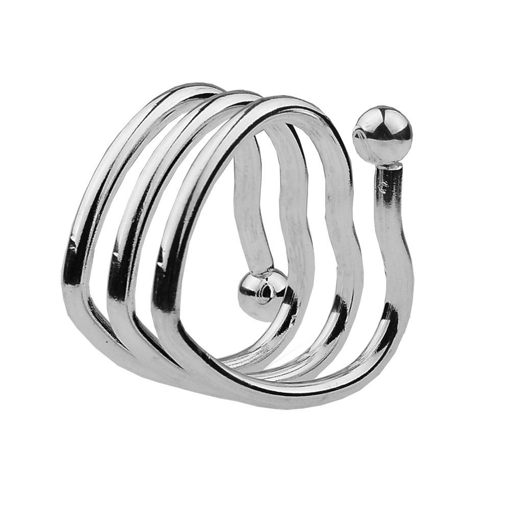 D-011 Adult Products Male Scrotum Pendant Bondage Magnet Penis Ring Heart Wave Penis Ring 4/1