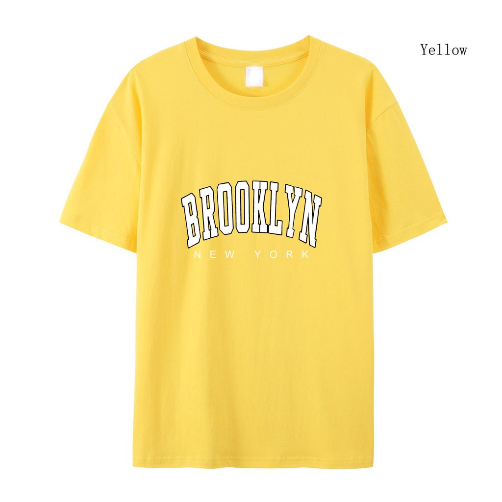 Damen T-Shirt Brooklyn New York Print Sommer Kurzarm Mode Qualität Kleidung T-Shirt Harajuku T-Shirt Kleidung