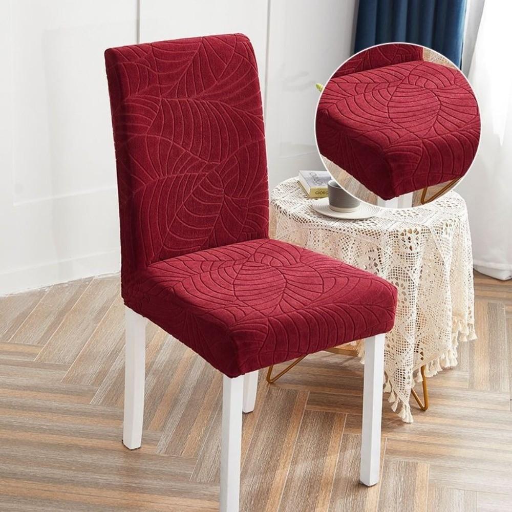 Elastic Spandex Dining Chair Cover Stretch Jacquard Stretch Chair Cover  Dining Room