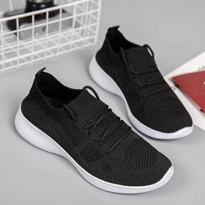 

Новые модные кроссовки-носки женские повседневные сетчатые дышащие туфли легкие дизайнерские туфли на плоской подошве женские кроссовки 36