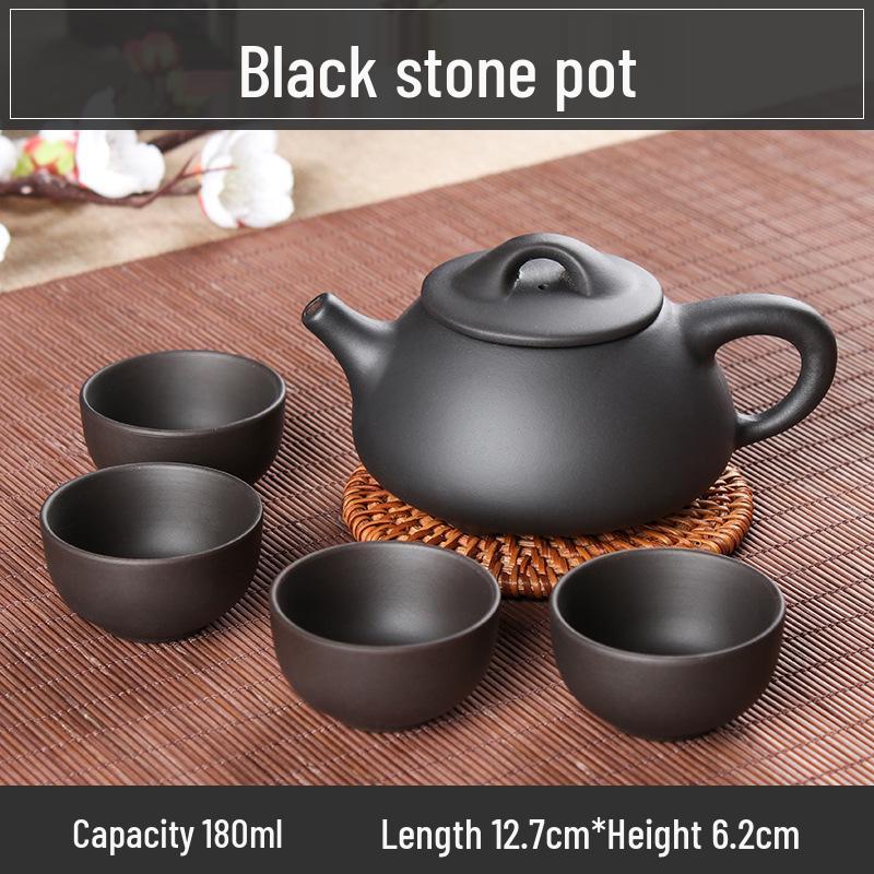 Small Capacity Yixing Xishi Pot: Handmade Purple Clay Teapot with Filter - Antique Style Kung Fu Tea Set