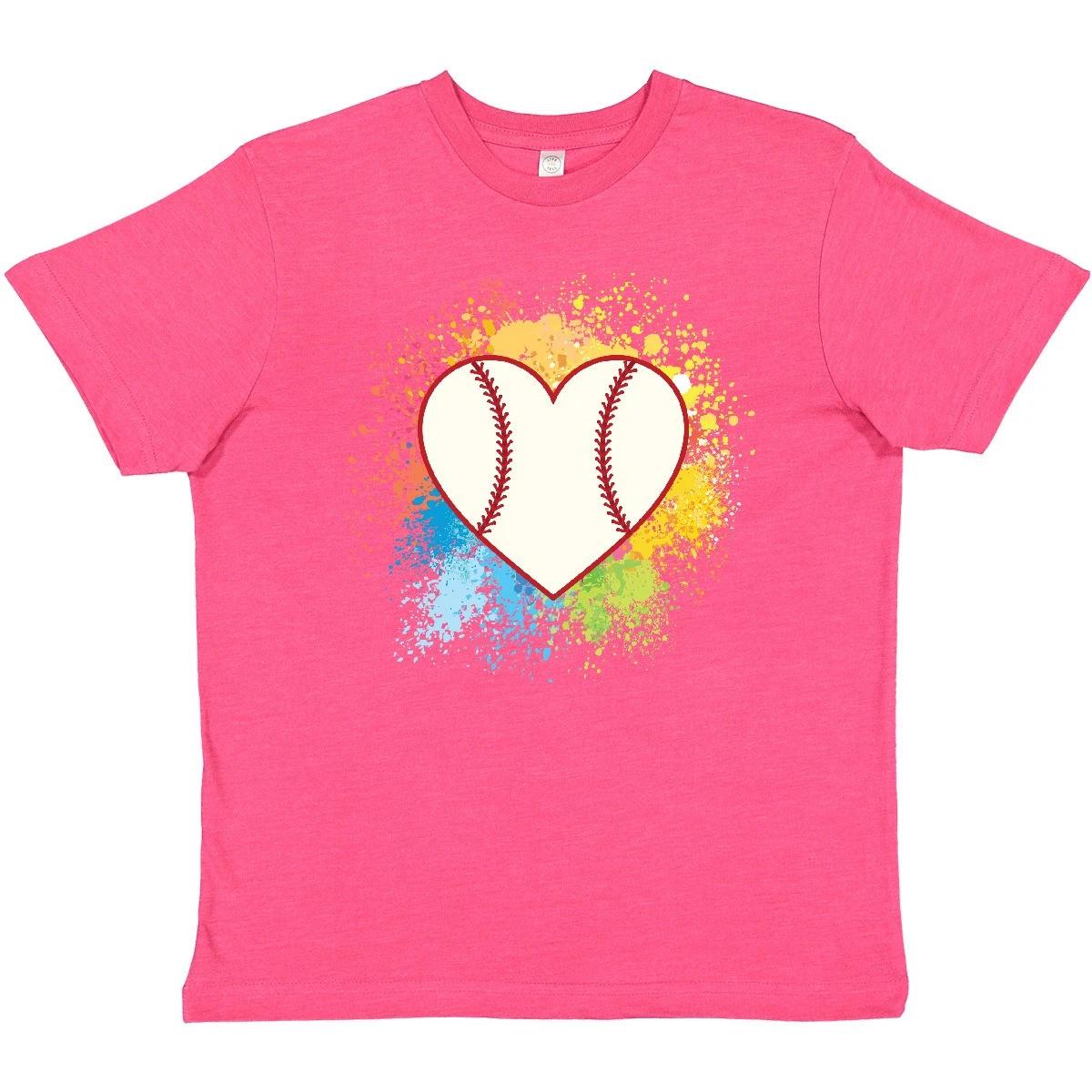 

Inktastic Baseball Sports Heart Youth T-Shirt Ball Team Apparel Tee Kids Child 100