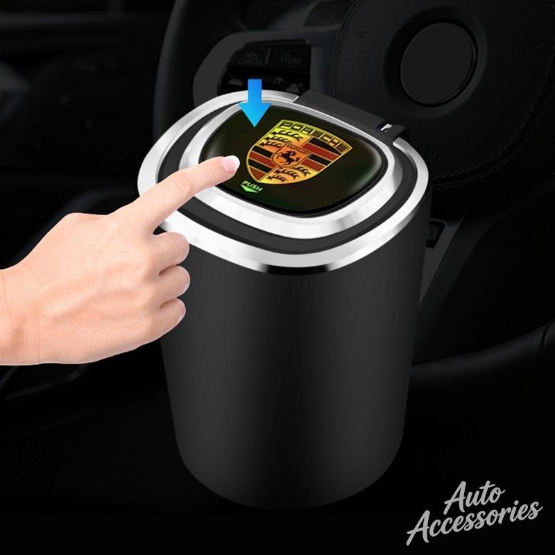 Auto-Aschenbecher Kreative Persönlichkeit Abgedeckt Luftauslass Hängend Mit Abgedecktem LED-Licht Für Porsche Panamera Macan Boxster Cayman 911