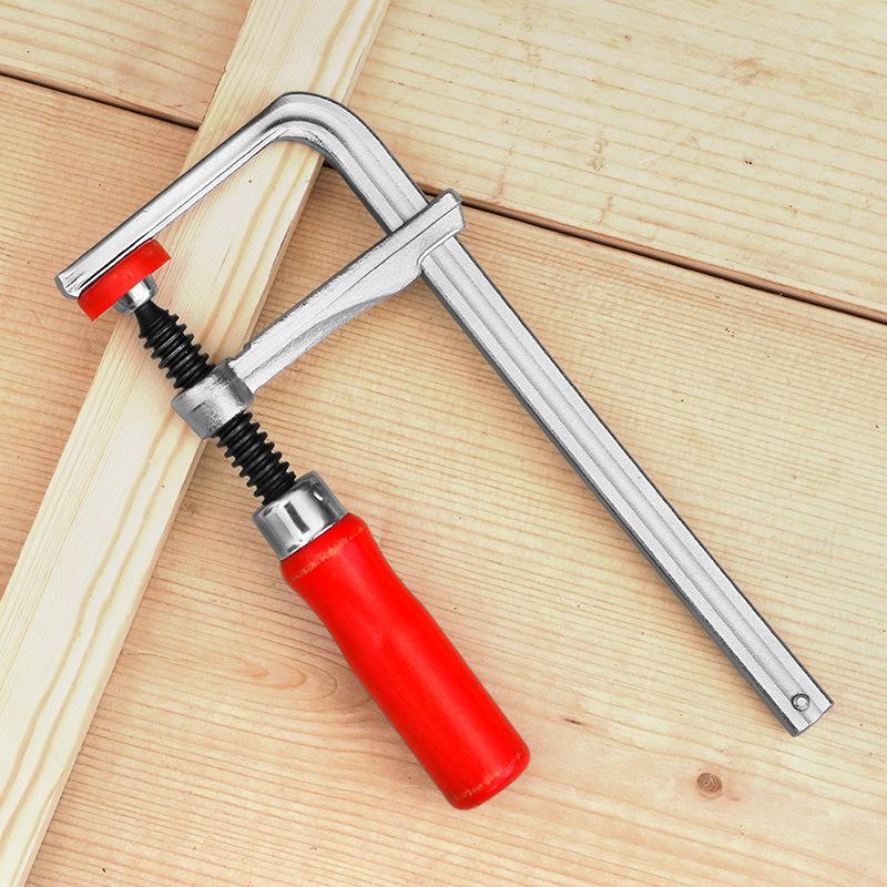 120-300mm Wood Handle Guide Rail Clamps with Screw Action Arm for Woodworking fit MFT Table and Cutting Track