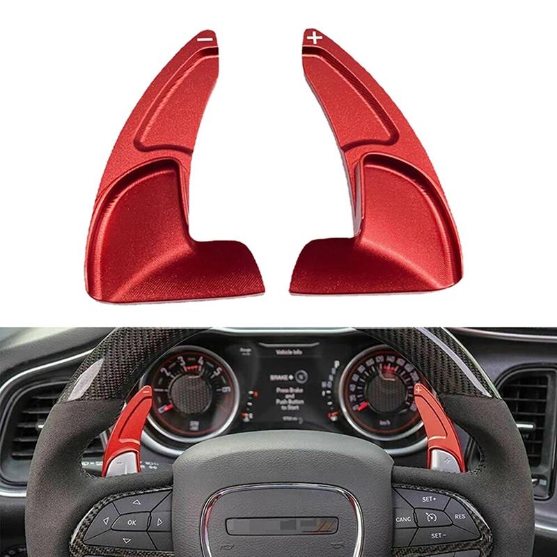 

2 шт. Подрулевые лепестки переключения передач для автомобиля, красные декоративные аксессуары для Jeep Grand Cherokee 2014 2015 2016 2017 2018 2019 2020 2021