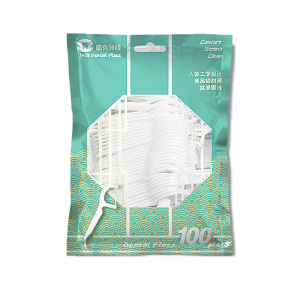 Polymer Dental Floss Stick Tooth Cleaner Portable Oral Tooth Pick Pick Toothpick Bow-shaped
