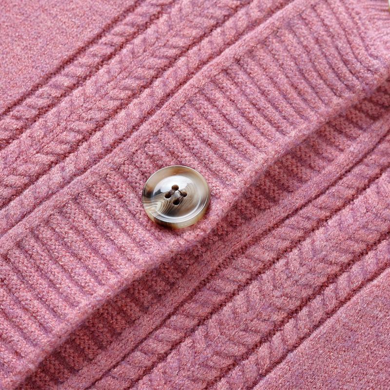 Übergröße 4XL-7XL Herbst Langarm Strickjacke für Damen Pullover Elegante Strickwaren Oberteile Lässige Damenbekleidung für mittleres Alter