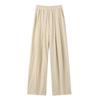 Summer thin pleated lazy casual pants floor mopping pants Yamamoto wide-leg pants women's ice silk fashion