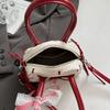 Lace Ribbon Boston Shoulder Bag French Style Women Handbags Fashion Bow Ribbons Bowling Bag  Travel