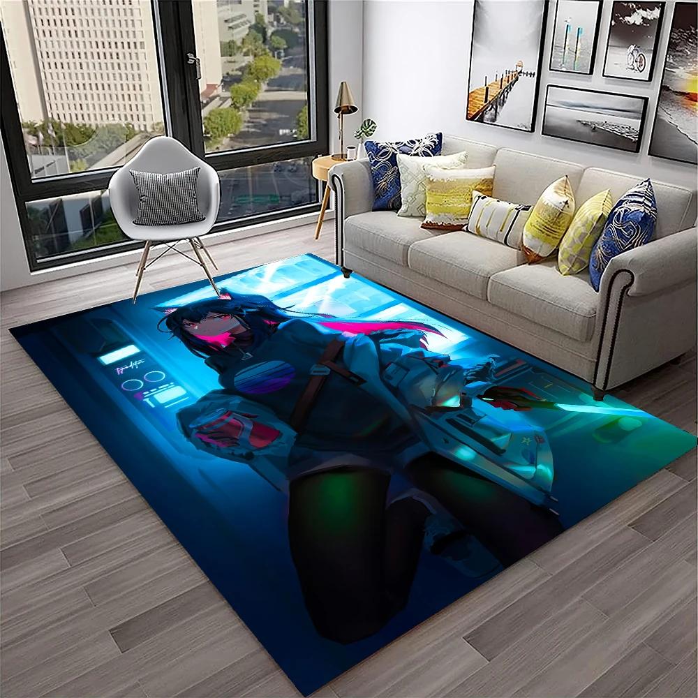 DARLING In The FRANXX Cartoon Zero Two Sexy Girl Carpet Rug for Home Living Room Bedroom Sofa Doormat Decor,Non-slip Floor Mat