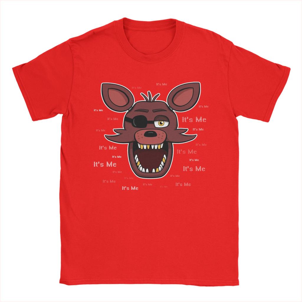 Vintage Freddyed Bonnie Game Foxy Its Me TShirts for Men Crew Neck 100 Cotton T Shirt  Short Sleeve Tees Printed Tops