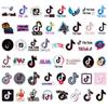 50pcs Waterproof Multi-color Tiktok Short Video App Logo Stickers For Creative Decor