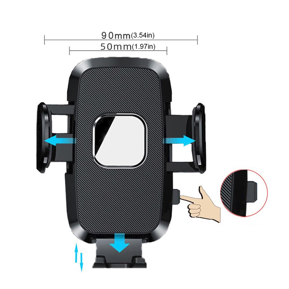 Car Phone Holder with Suction Cup 360 Rotating Dashboard Phone Mount GPS Navigation Bracket for 5-9CM Width Phones