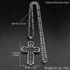Vintage Orthodox Jesus Crucifix Cross Christian Pendant Necklace for Women Men 316L Stainless Steel Chain Amulet Jewelry Gift
