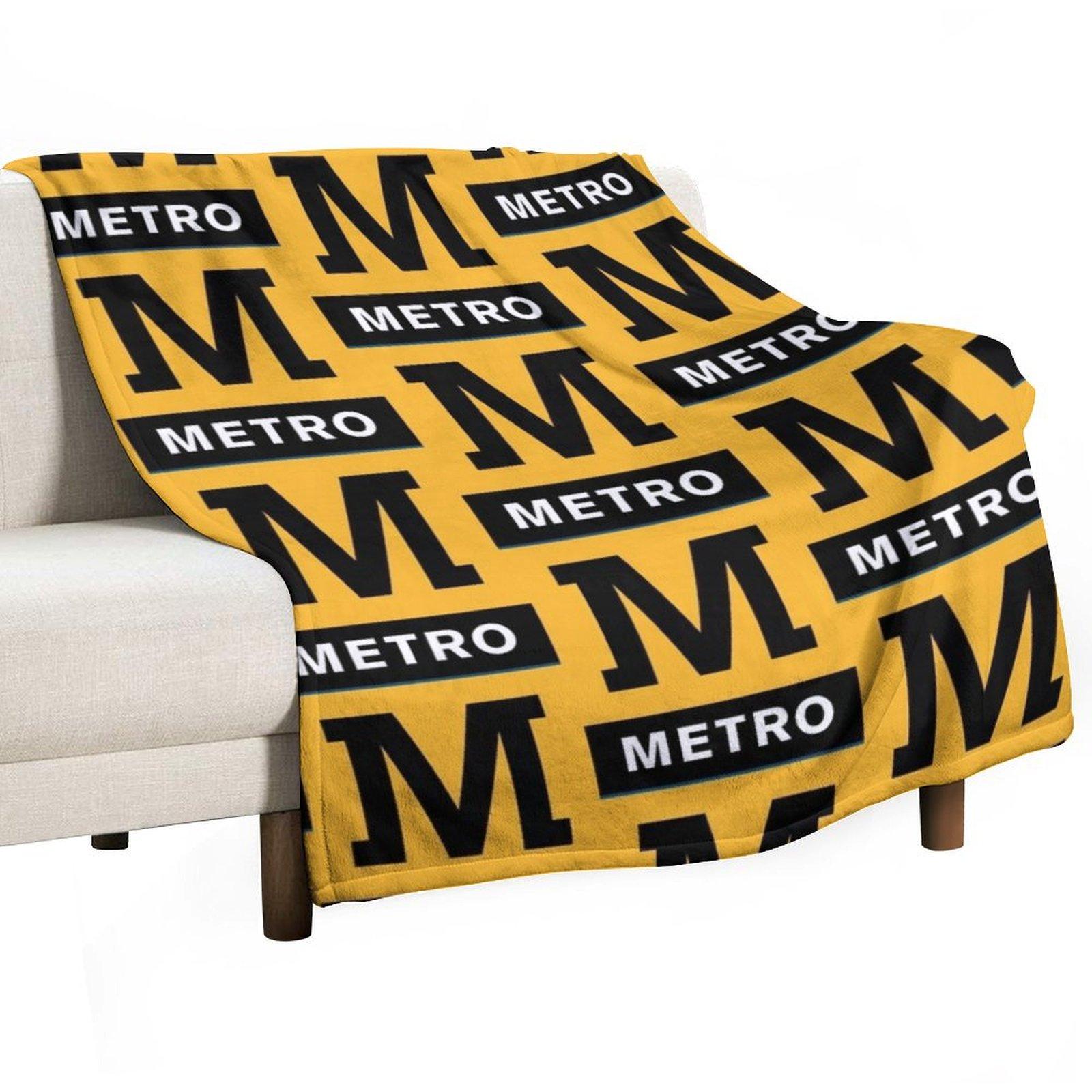 Tyne And Wear Metro Throw Blanket Summer Beddings warm winter Plaid Decorative Sofa Blankets 30x40in