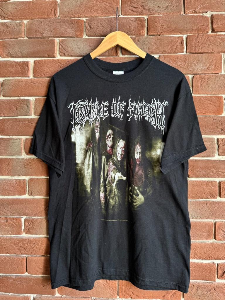 Vintage 00s Cradle Of Filth Filth Jesus Saves Metal Band Tee M Black Unisex T-Shirt