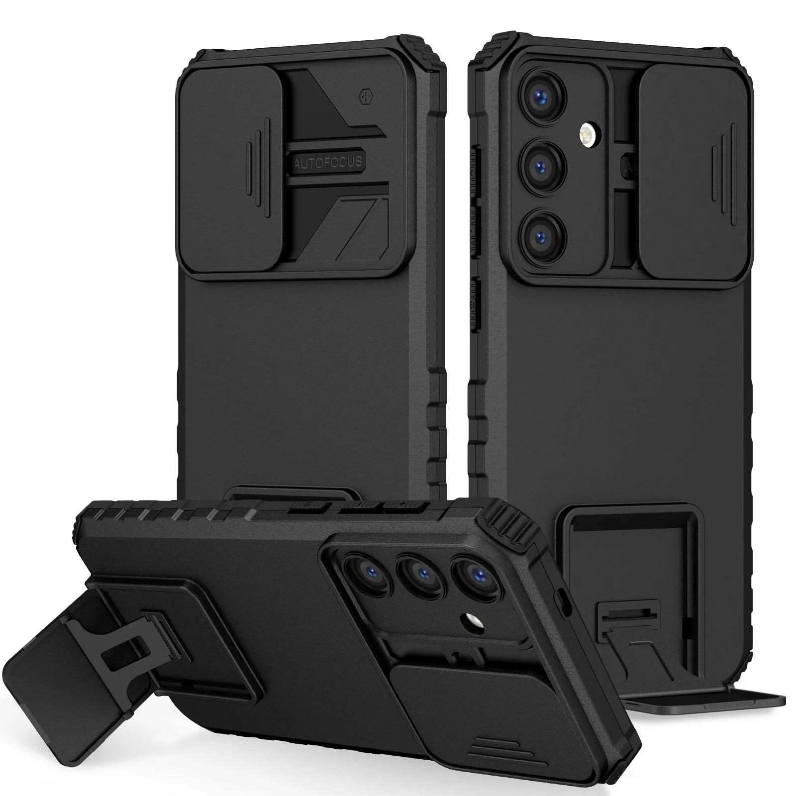 

Прочный гибридный чехол с двойным слоем для Samsung Galaxy S25 Plus Edge S24 S23 FE S22 Ultra for Galaxy S25 Edge чёрный