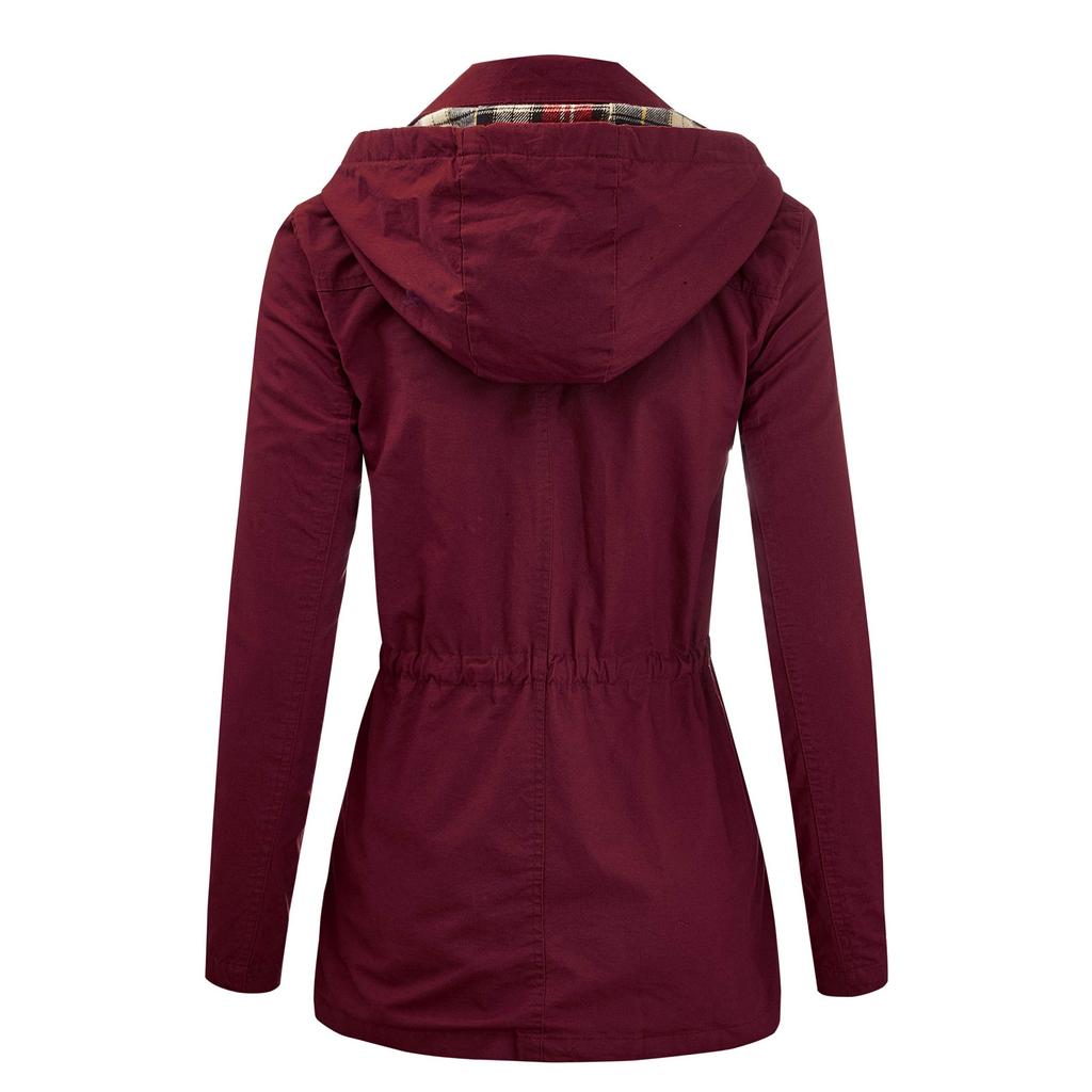 Womens Winter Lapel Button Long Trench Coat Jacket Ladies Overcoat Outwear