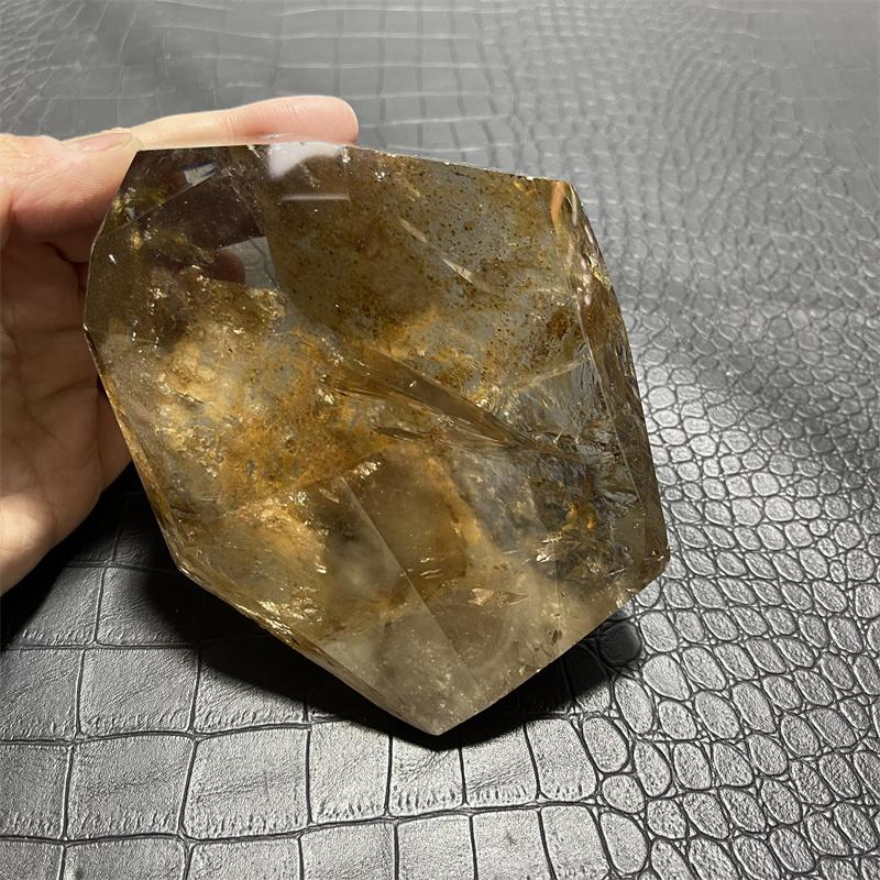 725g Rainbow Clear Lemurian Seed Quartz Natural Point Cluster Crystal Rough Healing