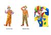 Halloween Clown Costume Set for Adults: Circus Outfit with Wig and Mask