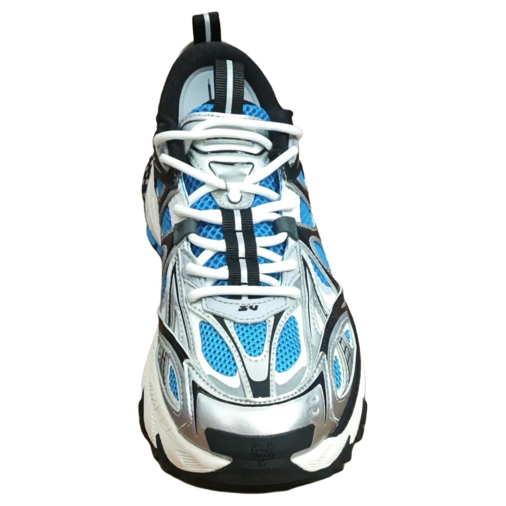 Anta Sv Zigzag Comfortable Functional Retro Slip Resistant Wear Resistant Low Top Dad Shoes Men Sneaker Blue Silver Black 112538807VS-3