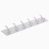 Transparent Row of Hook Adhesive Hooks A Row of Powerful Six-link Wall-mounted Seamless No Need for Drilling Door Rear Coat and Hat Hooks