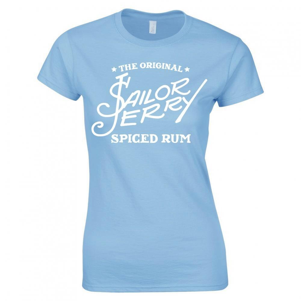 Sailor Jerry Logo Ladies Skinny Fit Tshirt S