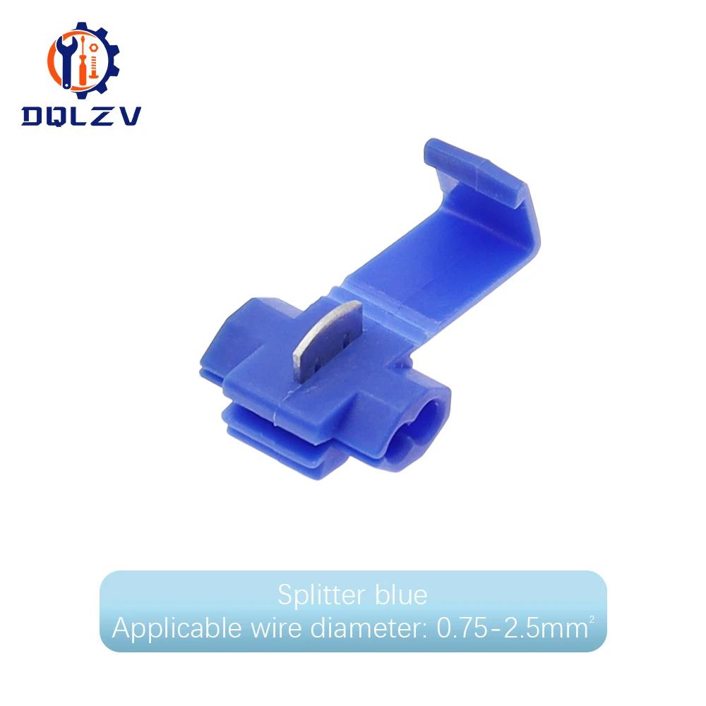 Wire Cable Connectors Scotch Lock Electric Quick Splice Terminals Crimp Non Destructive Without Breaking Line AWG 22-18