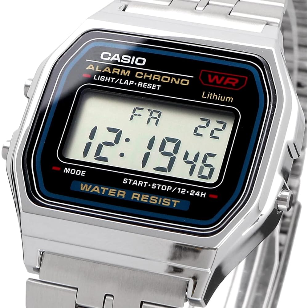 Casio Standard A159W-N1 Digital Watch Silver Unisex Men's Women's Casual Style