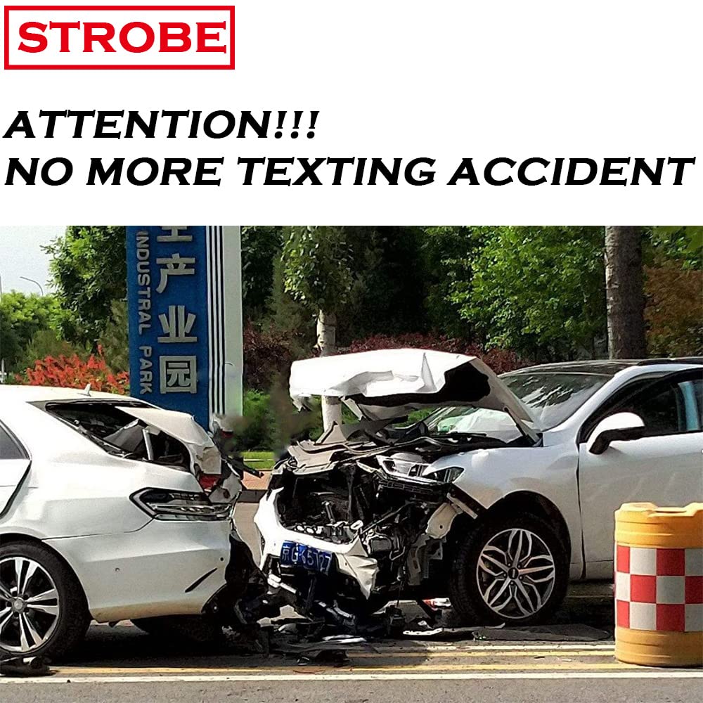 GLOFE Uppgraderad Version 7440 7443 LED Strobe Bromsljuslampa Bakljus Ren Röd