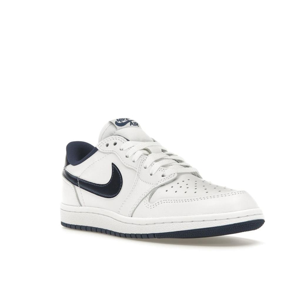 Air Jordan 1 Retro Low 85 OG Metallic Blue 2024 Men Sneakers White Summit-White Navy FB9933-141