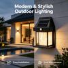 Solar Tungsten Wall Lamp  Waterproof Motion Sensor 3 Modes Outdoor LED Light for Patio Courtyard Porch Barn Garage Garden