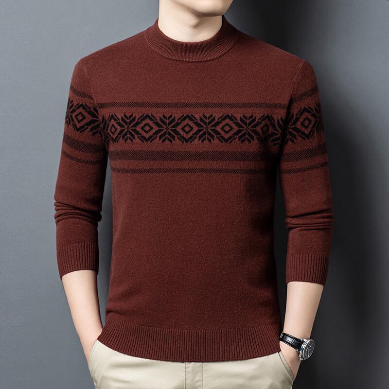 

Firstview Men s 100% Merino Wool Heavy-Gauge Crew Neck Sweater 3XL