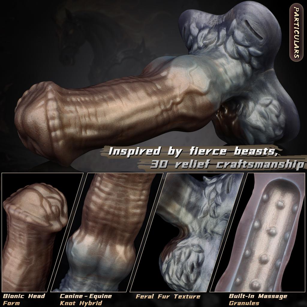 Fantasy Horse-inspired Penis Sleeve, Penis Extender, Closed-end Wearable Realistic Sleeve, 2 Sizes Available, Lifelike Feel
