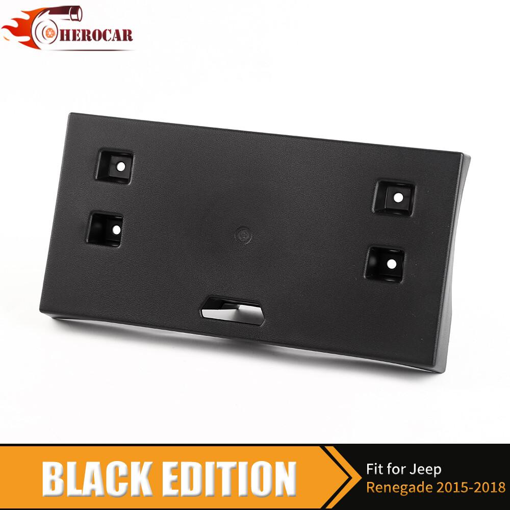 Front License Plate Bracket Holder Stand Mount for 15-18 Jeep Renegade Exterior